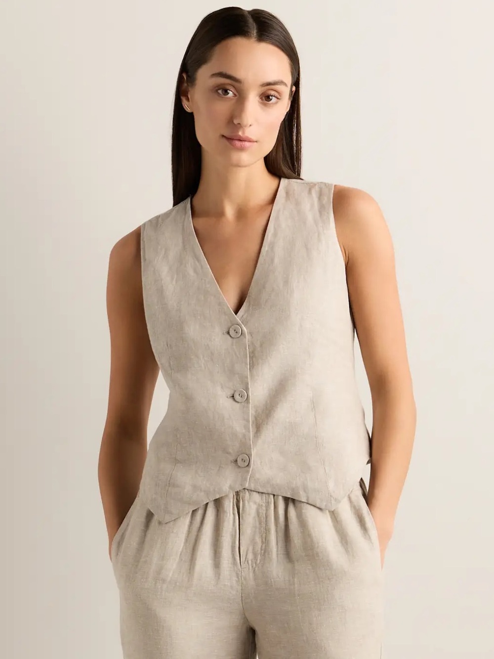 Quince Linen Vest
